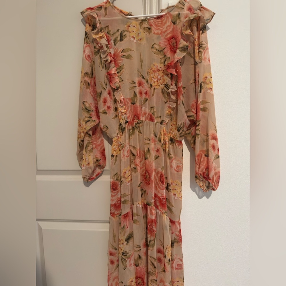 Floral Ruffle Maxi Dress
